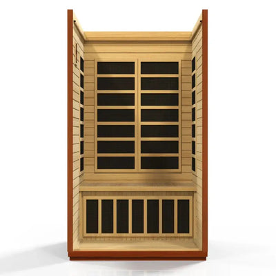 Dynamic San Marino 2-Person Low EMF FAR Infrared Sauna | DYN-6206-01 Golden Designs
