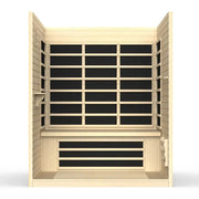 Dynamic Vila 3-person Ultra Low EMF FAR Infrared Sauna | DYN-6315-02 Golden Designs