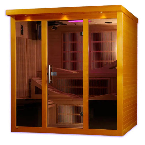 Dynamic Monaco Elite 6-person Ultra Low EMF FAR Infrared Sauna | DYN-6996-01 Golden Designs