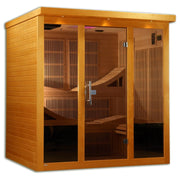 Dynamic Monaco Elite 6-person Ultra Low EMF FAR Infrared Sauna | DYN-6996-01 Golden Designs