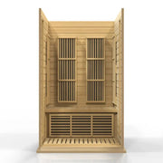 Maxxus 2 Person Low EMF FAR Infrared Sauna Natural Hemlock | MX-K206-01 Golden Designs