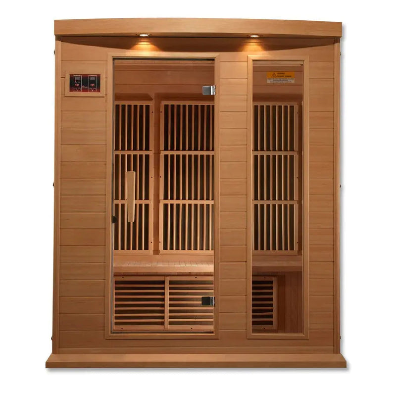 Maxxus 3-Person Low EMF FAR Infrared Sauna | MX-K306-01 Golden Designs