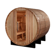 Golden Designs Arosa 4 Person Barrel Traditional Sauna - Pacific Cedar | GDI-B004-01 Golden Designs