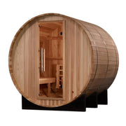 Golden Designs Arosa 4 Person Barrel Traditional Sauna - Pacific Cedar | GDI-B004-01 Golden Designs
