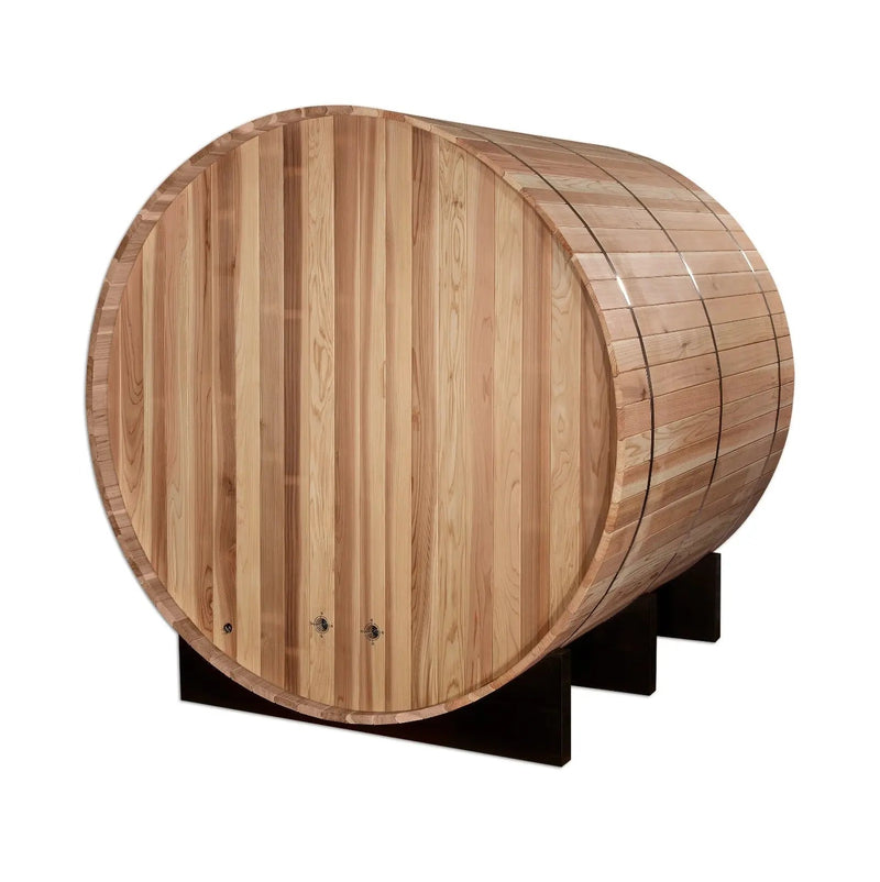 Golden Designs Arosa 4 Person Barrel Traditional Sauna - Pacific Cedar | GDI-B004-01 Golden Designs