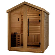 Golden Designs Savonlinna 3-Person Red Cedar Outdoor Sauna & Harvia Traditional Electric Heater Kit | GDI-8503-01 Golden Designs