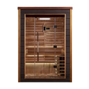 Golden Designs Narvik 2-Person Cedar Outdoor Sauna & Harvia Traditional Electric Heater Kit | GDI-8202-01 Golden Designs
