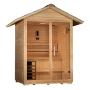 Golden Designs Arlberg 3 Person Outdoor Sauna & Harvia Traditional Electric Heater Kit | GDI-8103-01 Golden Designs