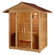 Golden Designs Vorarlberg 5-Person Outdoor Sauna & Harvia Traditional Electric Heater Kit | GDI-8105-01 Golden Designs