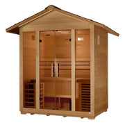 Golden Designs Vorarlberg 5-Person Outdoor Sauna & Harvia Traditional Electric Heater Kit | GDI-8105-01 Golden Designs