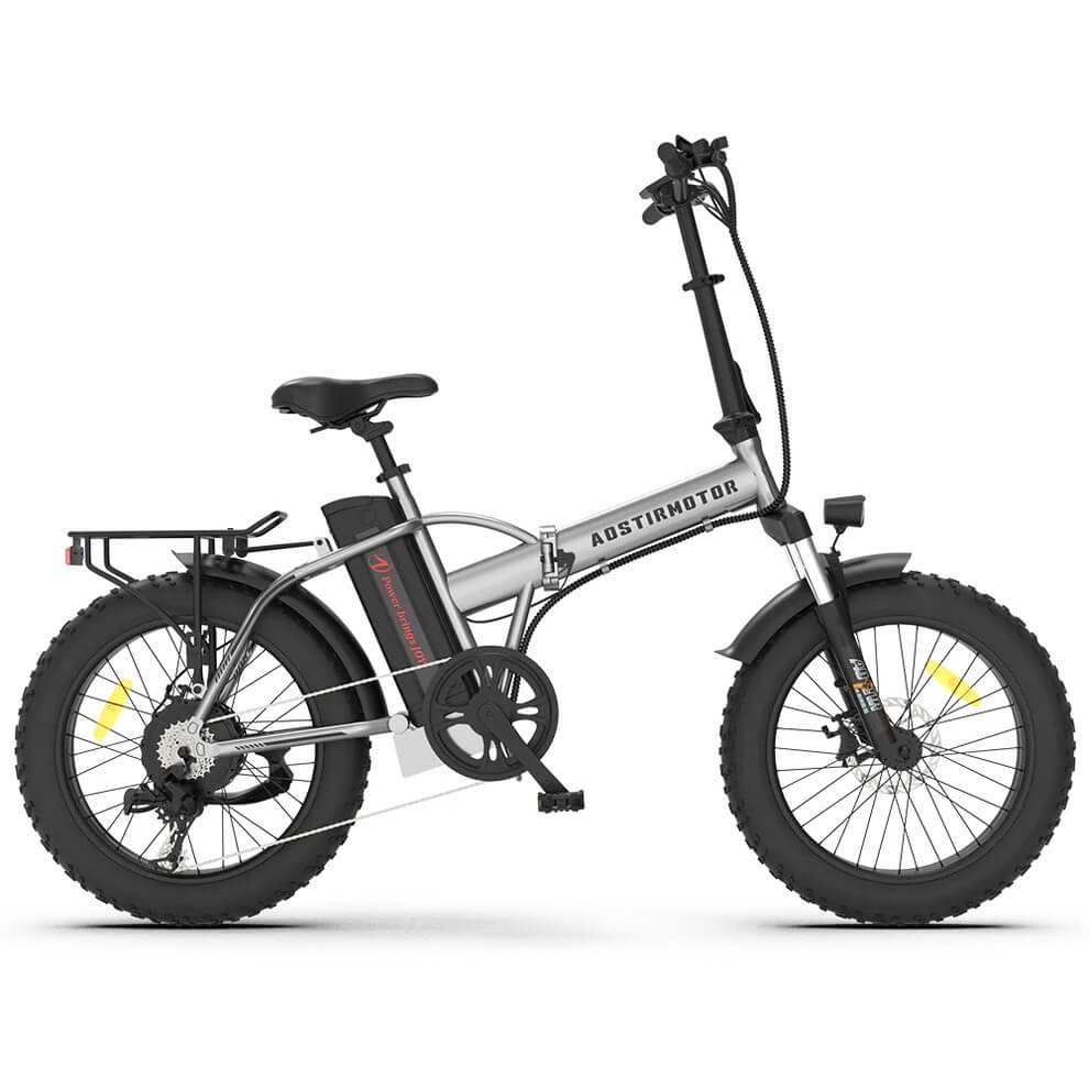 Aostirmotor A30 750W 48V 7 Speed Folding Fat Tire Electric Bike