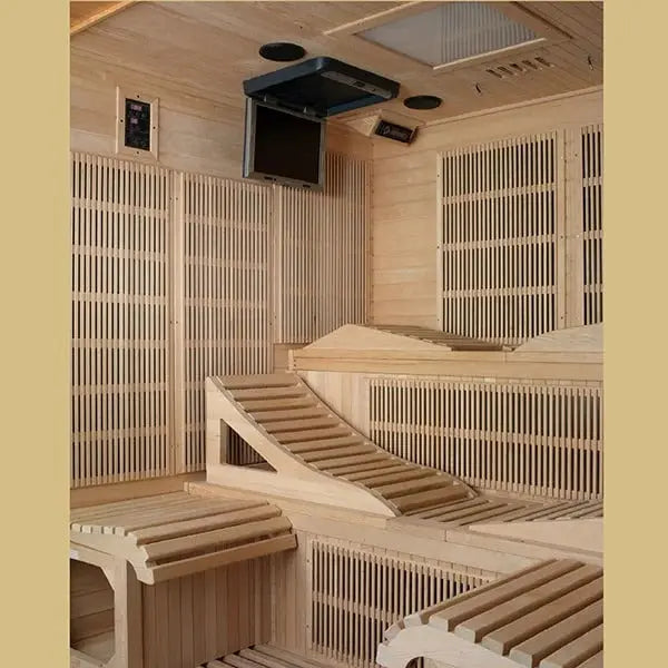 Golden Designs Monaco 6-person Near Zero EMF FAR Infrared Sauna | GDI-6996-01 Golden Designs