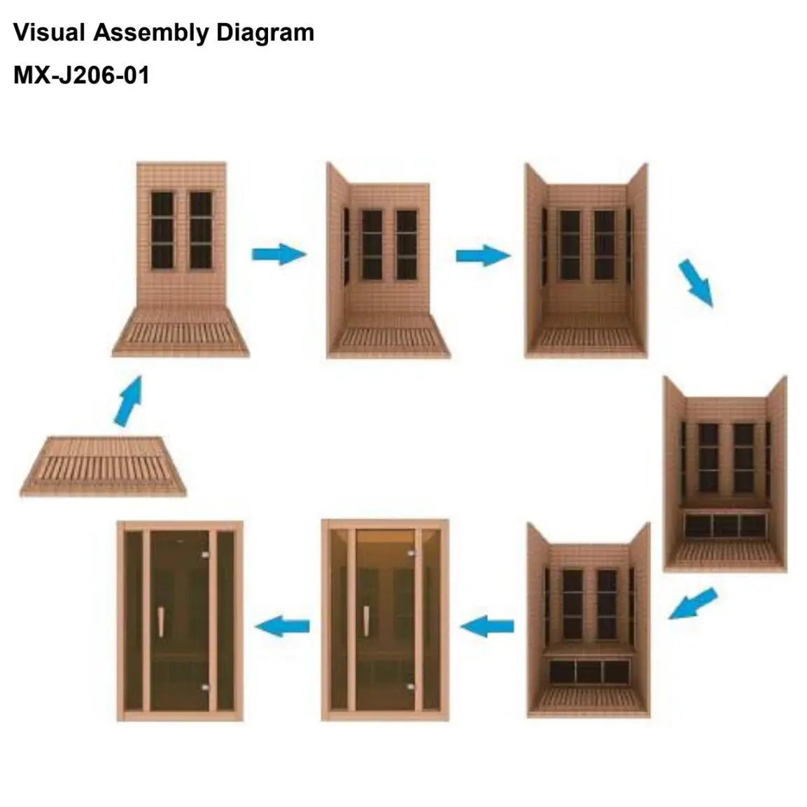 Maxxus Seattle 2 Person Low Emf Far Infrared Sauna Canadian Hemlock MX-J206-01 Golden Designs