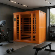 Dynamic Bergamo 4-person Low EMF FAR Infrared Sauna | DYN-6440-01 Golden Designs