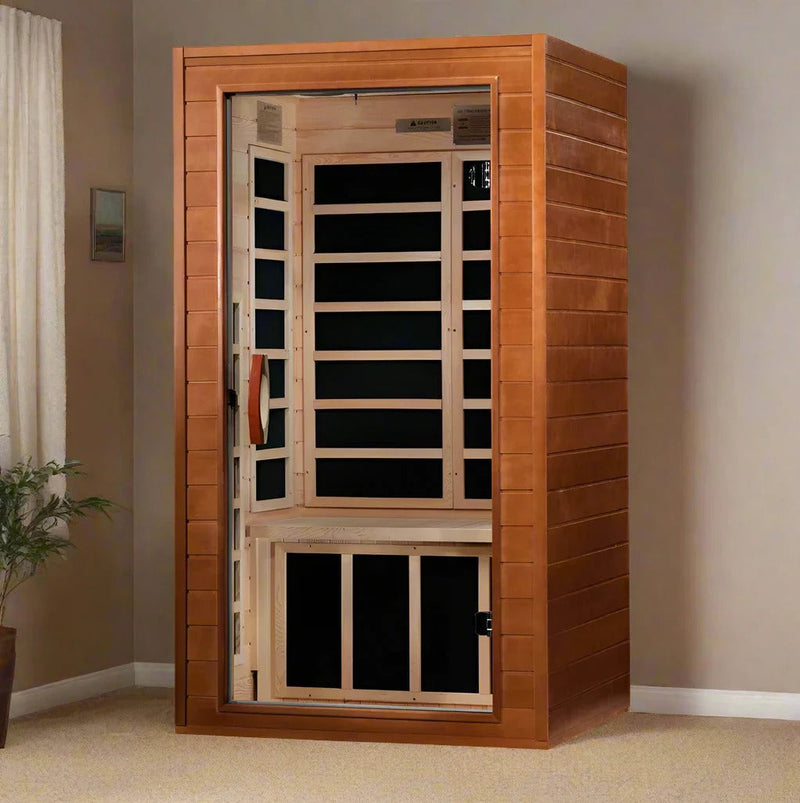 Dynamic Avila 1-2 Person Low EMF FAR Infrared Sauna | DYN-6103-01 Golden Designs