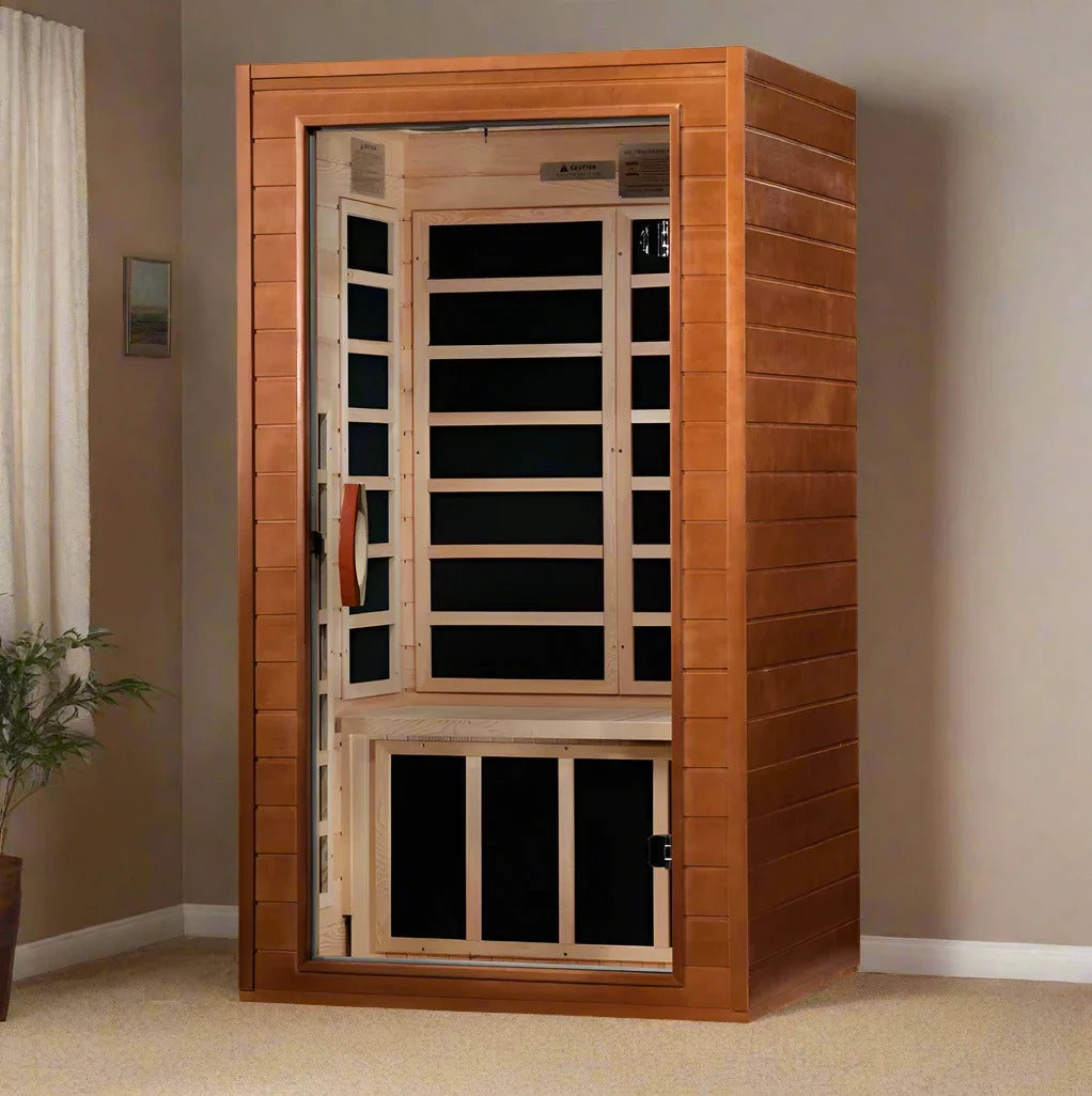 Dynamic Avila 1-2 Person Low EMF FAR Infrared Sauna | DYN-6103-01 Golden Designs