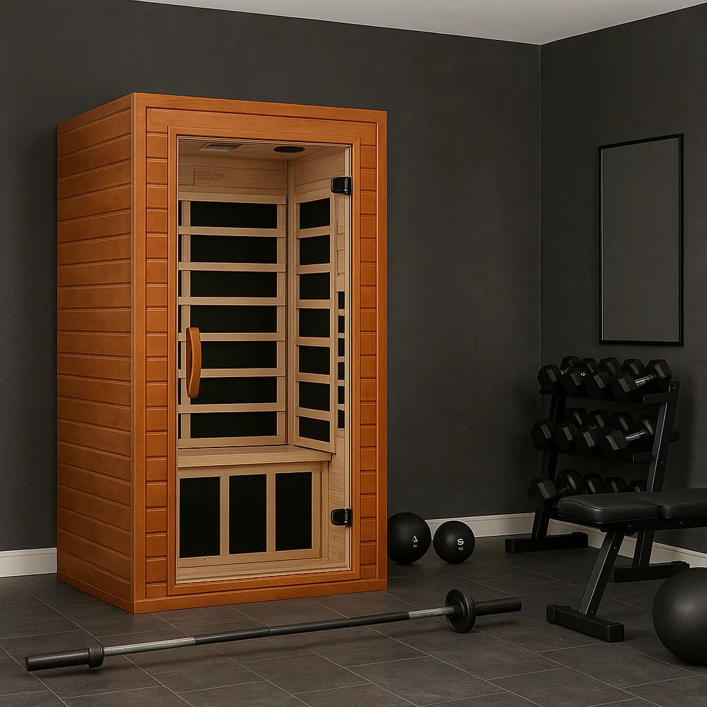 Dynamic Avila 1-2 Person Low EMF FAR Infrared Sauna | DYN-6103-01 Golden Designs