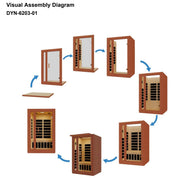 Dynamic Cardoba 2-Person Low EMF FAR Infrared Sauna | DYN-6203-01 Golden Designs