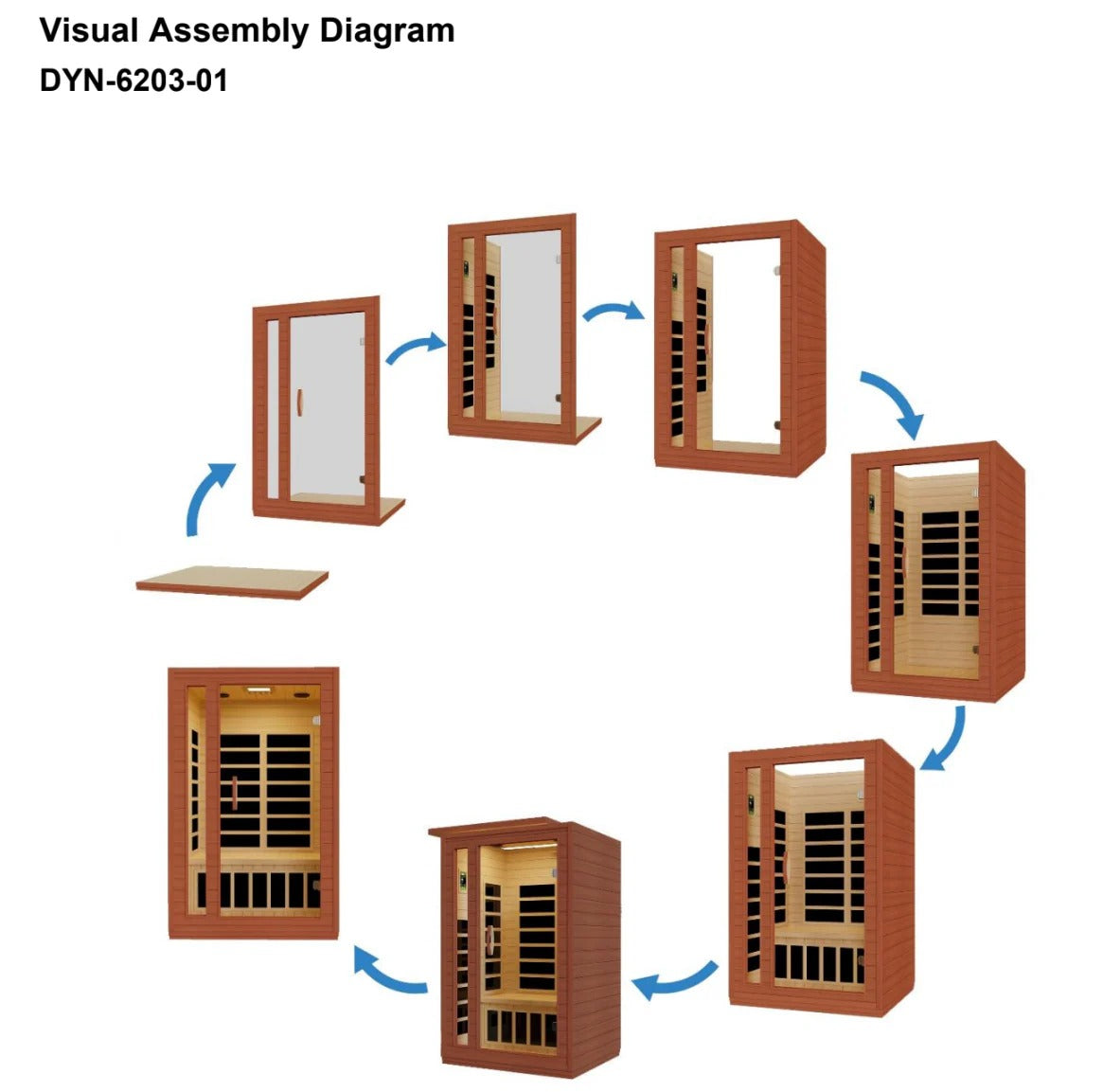 Dynamic Cardoba 2-Person Low EMF FAR Infrared Sauna | DYN-6203-01 Golden Designs