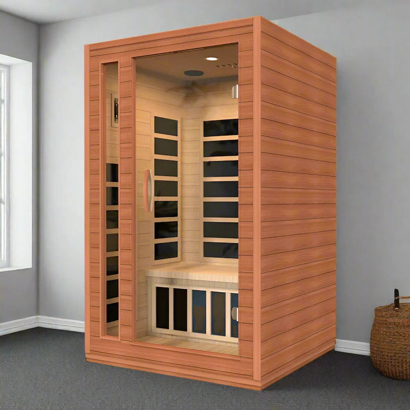 Dynamic Cardoba 2-Person Low EMF FAR Infrared Sauna | DYN-6203-01 Golden Designs