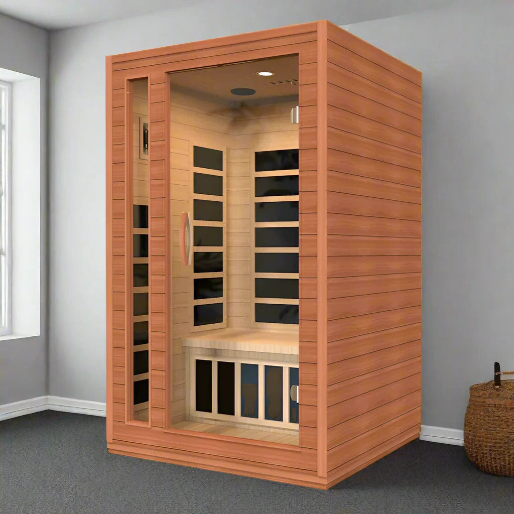 Dynamic Cardoba 2-Person Low EMF FAR Infrared Sauna | DYN-6203-01 Golden Designs
