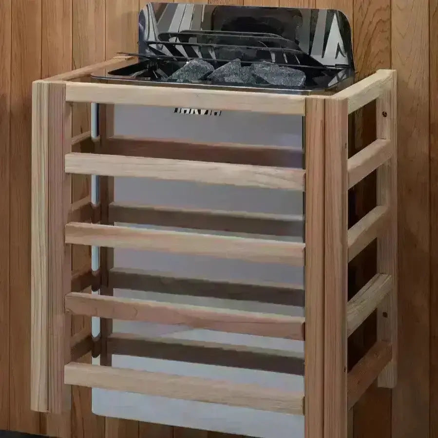 Golden Designs Sundsvall 2-Person Indoor Sauna & Harvia Traditional Electric Heater Kit | GDI-7289-02 Golden Designs