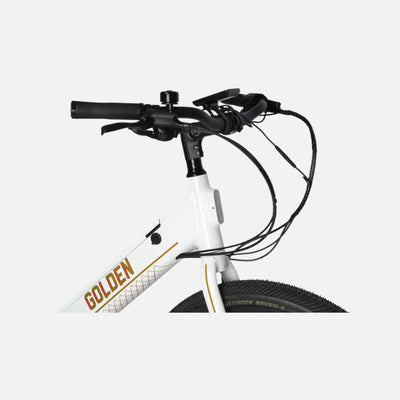 Golden cycles accelera white ebike 500w motor 25mph