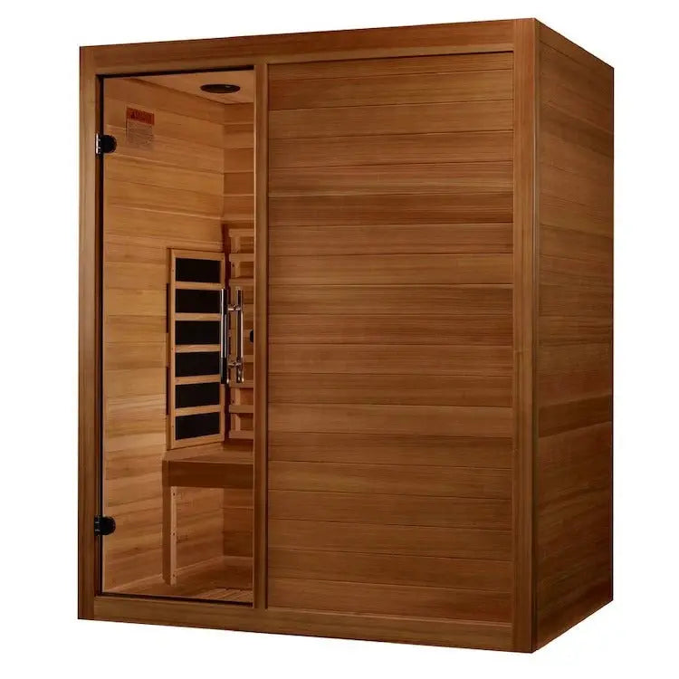 Maxxus S-Line Full Spectrum Infrared Sauna | MX-S306-01-FS-PC Golden Designs
