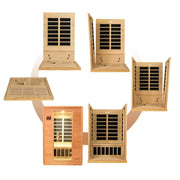 Dynamic Versailles 2-person Low EMF FAR Infrared Sauna | DYN-6202-03 Golden Designs
