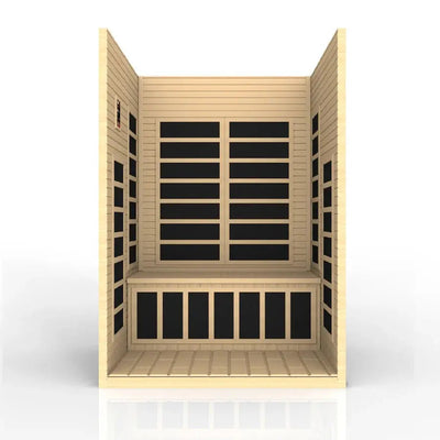 Dynamic Santiago 2-person Low EMF FAR Infrared Sauna | DYN-6209-01 Golden Designs