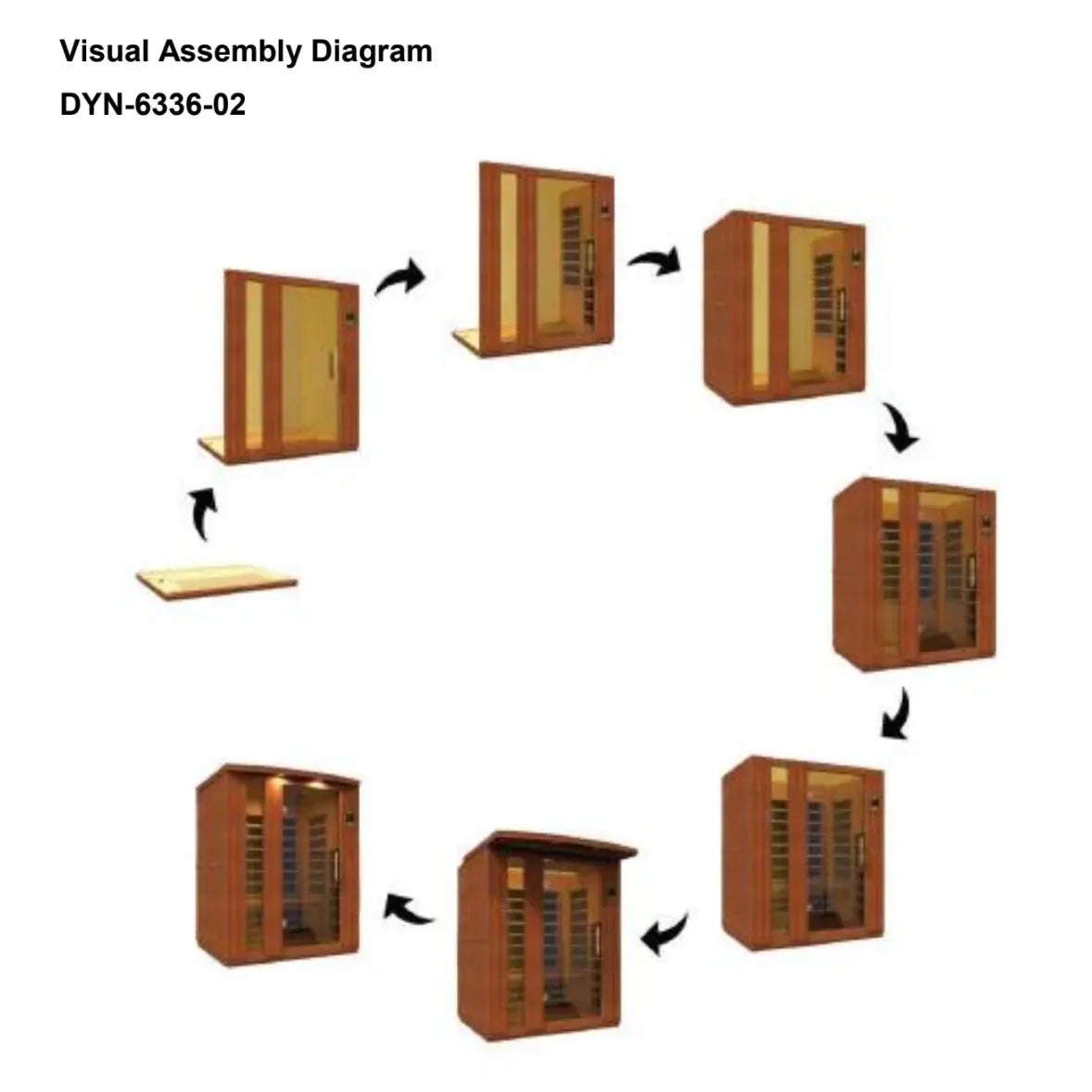Dynamic Lugano 3-person Low EMF FAR Infrared Sauna | DYN-6336-02 Golden Designs
