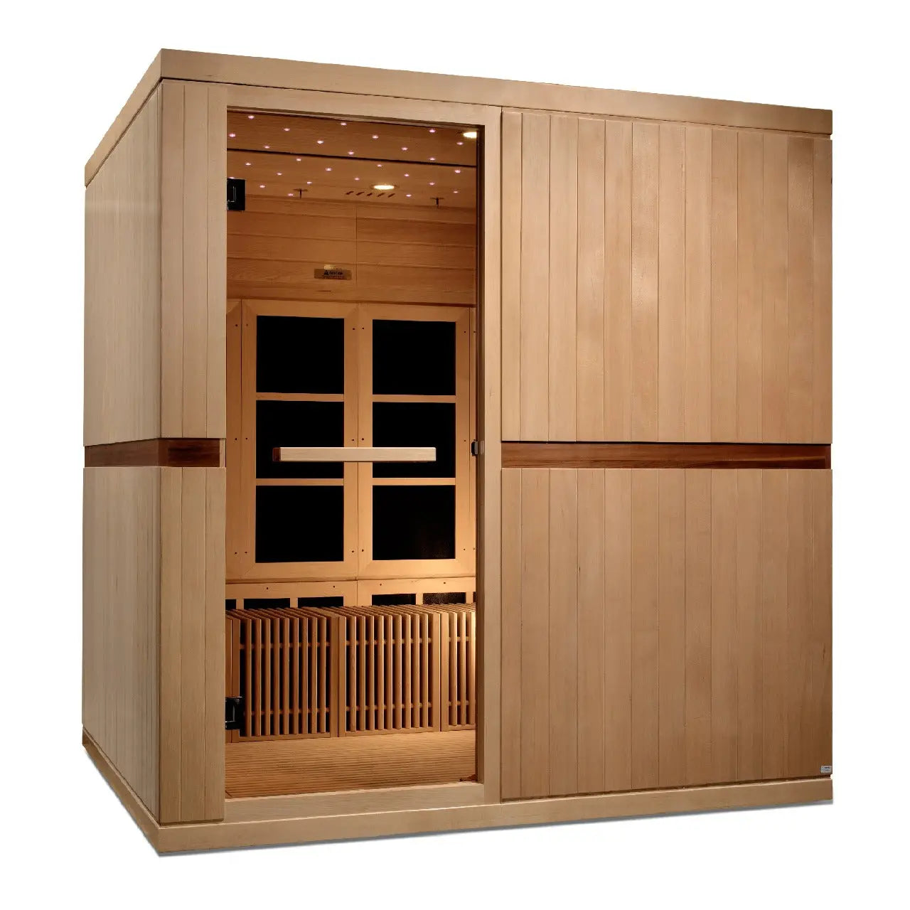 Golden Designs 2025 Catalonia 8-person Near Zero EMF FAR Infrared Sauna | GDI-6880-02 Golden Designs