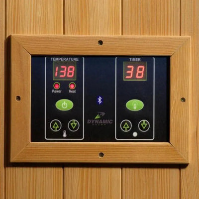 Dynamic Gracia Elite 1-2 Person Ultra Low EMF FAR Infrared Sauna Golden Designs