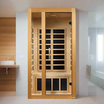 Dynamic Gracia 1-2-person Low EMF FAR Infrared Sauna | DYN-6119-01 Golden Designs