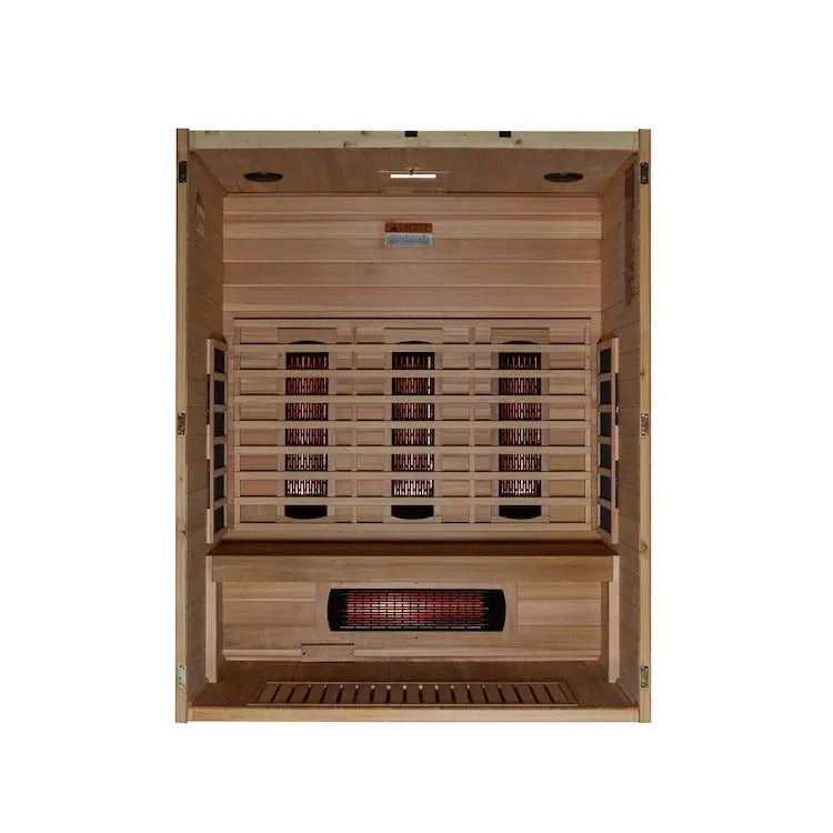 Maxxus S-Line Full Spectrum Infrared Sauna | MX-S306-01-FS-PC Golden Designs