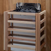 Golden Designs Forssa 3-Person Indoor Sauna Canadian Red Cedar Interior & Harvia Traditional Electric Heater Kit | GDI-7203-01 Golden Designs