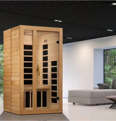 Dynamic Gracia Elite 1-2 Person Ultra Low EMF FAR Infrared Sauna Golden Designs