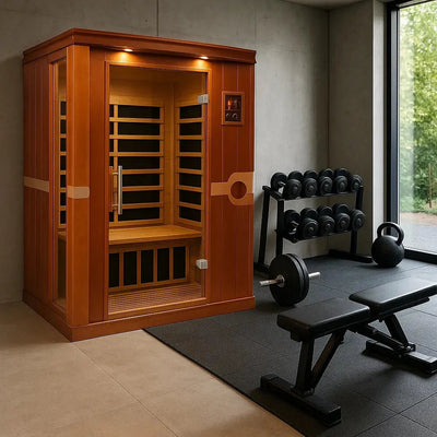 Dynamic Venice 2-person Low EMF FAR Infrared Sauna | DYN-6210-01 Golden Designs
