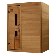 Maxxus S-Line Low EMF FAR Infrared Sauna Canadian Hemlock | MX-S306-01 Golden Designs