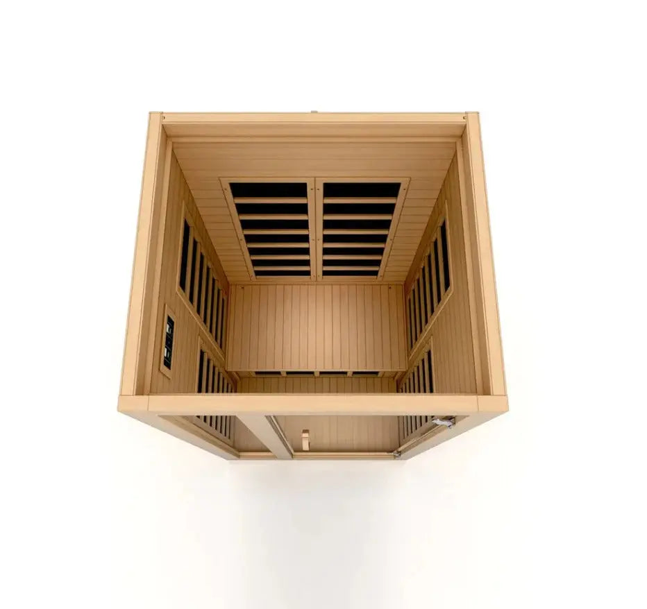 Dynamic Gracia Elite 1-2 Person Ultra Low EMF FAR Infrared Sauna Golden Designs