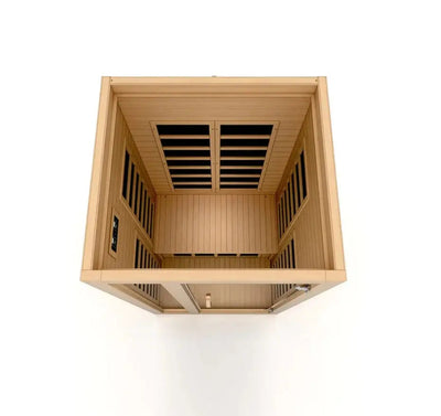 Dynamic Gracia Elite 1-2 Person Ultra Low EMF FAR Infrared Sauna Golden Designs