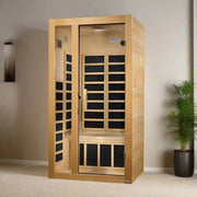 Dynamic Gracia Elite 1-2 Person Ultra Low EMF FAR Infrared Sauna Golden Designs
