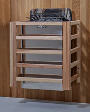 Golden Designs Arlberg 3 Person Outdoor Sauna & Harvia Traditional Electric Heater Kit | GDI-8103-01 Golden Designs