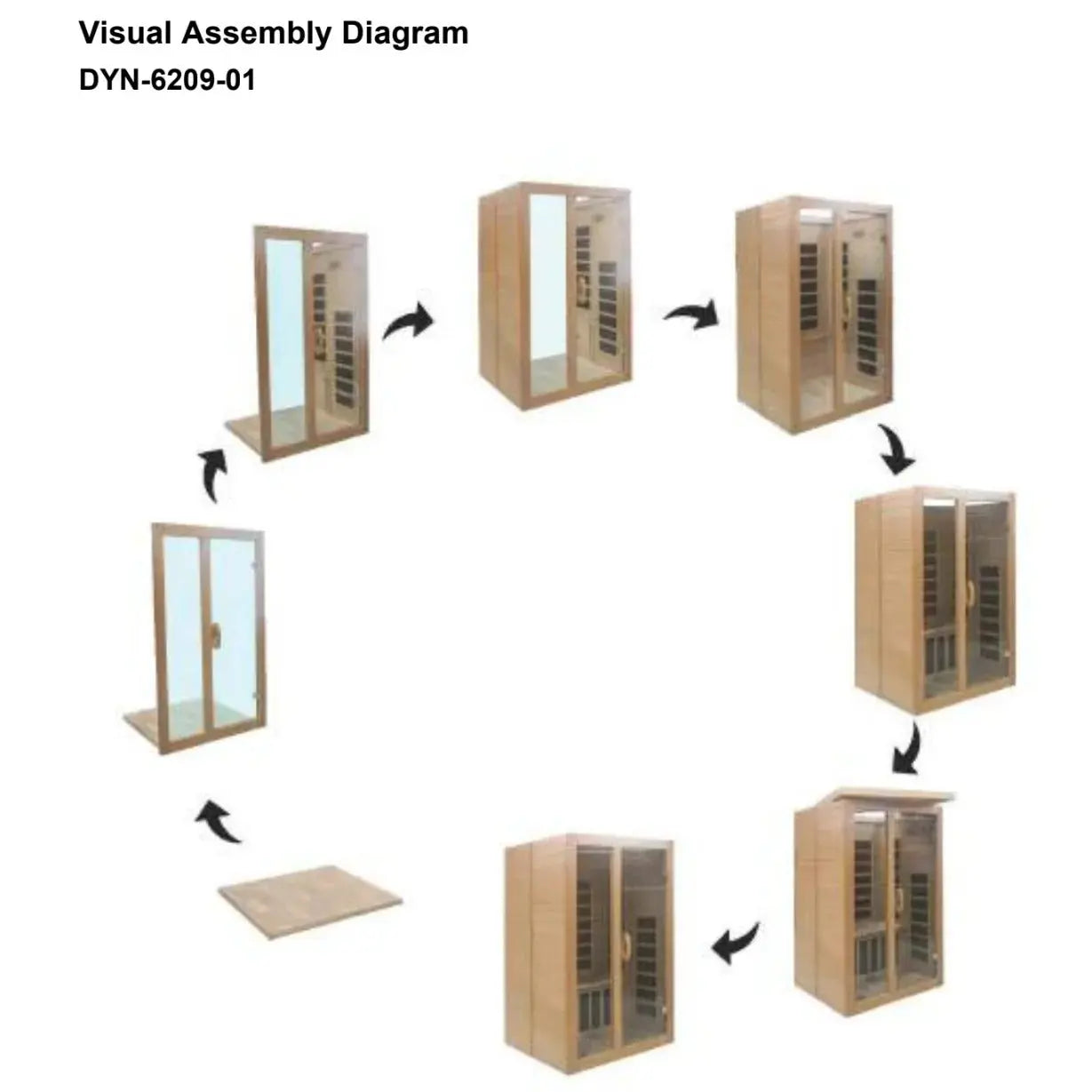 Dynamic Santiago 2-person Low EMF FAR Infrared Sauna | DYN-6209-01 Golden Designs