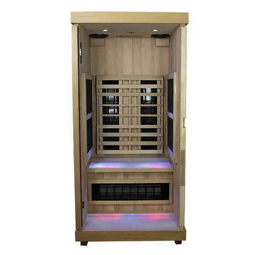Finnmark FD-1 1-Person Full Spectrum Indoor Infrared Sauna + Red Light Therapy | FD-KN001 Finnmark