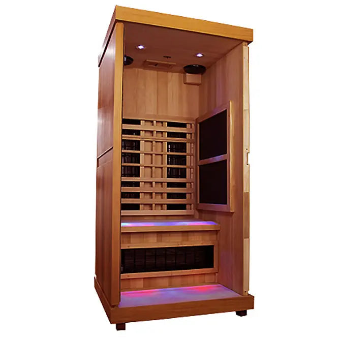 Finnmark FD-1 1-Person Full Spectrum Indoor Infrared Sauna + Red Light Therapy | FD-KN001 Finnmark