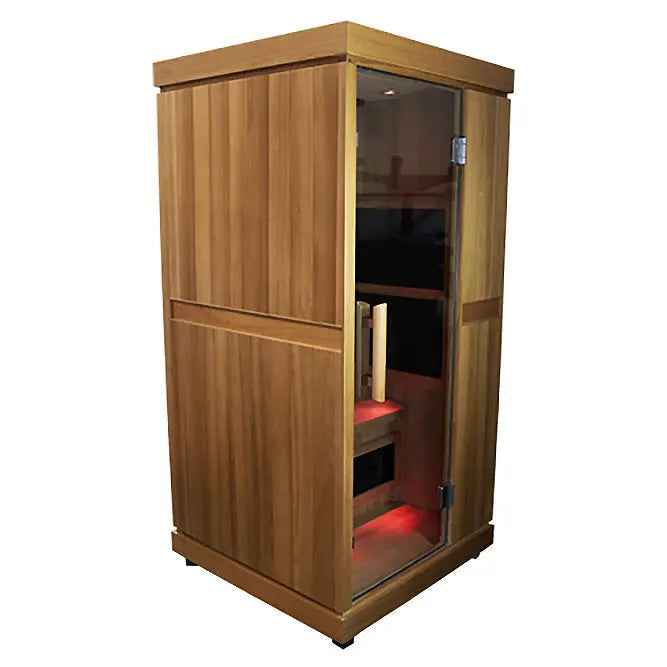 Finnmark FD-1 1-Person Full Spectrum Indoor Infrared Sauna + Red Light Therapy | FD-KN001 Finnmark