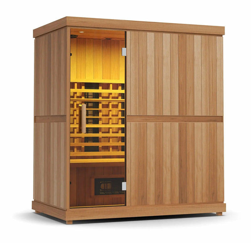 Finnmark FD-3 3-4-Person Full Spectrum Indoor Infrared Sauna + Red Light Therapy | FD-KN003 Finnmark