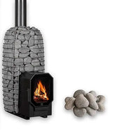 HUUM HIVE Wood-Burning Sauna Stove Package With Firebox Extension, 8.5kW HUUM