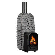HUUM HIVE Flow Mini LS Wood-Burning Sauna Stove With Firebox Extension, 8.5kW HUUM